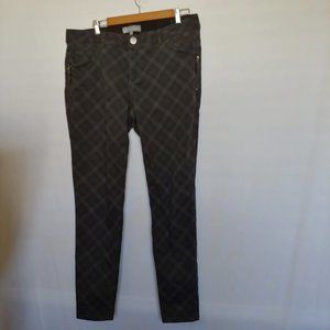 Wit & wisdom diamond pattern light and dark grey skinny size 14W